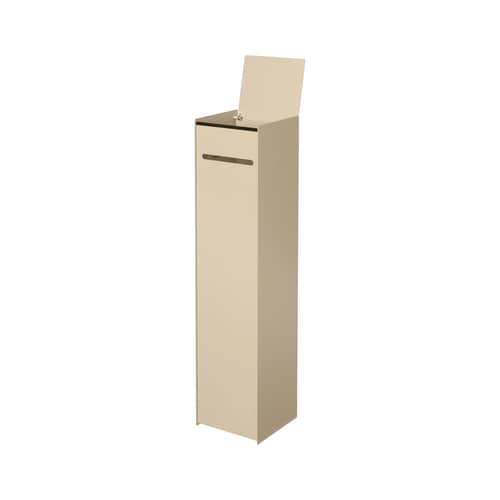 Sama Toilet Paper Holder metal beige / For 5 rolls - H 59 cm - Ferm Living - Cashmere beige - Stainless steel