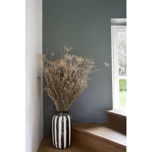 Vase Riviera Large / H 36 cm - Maison Sarah Lavoine - Noir - Céramique émaillée