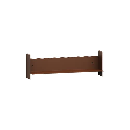 Pli Vague by Uchronia Wall shelf metal brown / W 60 x D 15 cm - TIPTOE - Brown - Powder coated steel