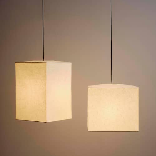 Abat-jour Paper Shade Cube papier blanc / 38 x 38 x H 55 cm - Hay - Blanc - Papier