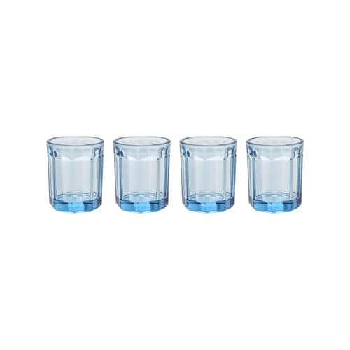 Bicchiere Fish & Fish Medium vetro blu / Set di 4 - 22 cl - Serax - Blu - Vetro