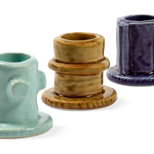 Set de 3 bougeoirs Molly 01 / H 4,5 cm - Serax - Set 01/ H 4,5 cm - Grès émaillé