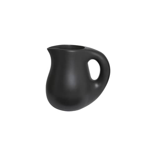 Caraffa Dough ceramica nero / Ø 15 x H 19,8 cm - TOOGOOD - Carbone - Gres smaltato