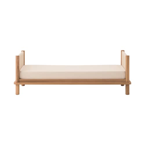 Latitude Children bed natural wood / 82 x 152 cm - NOBODINOZ - Children bed - Cotton rope, Solid oak
