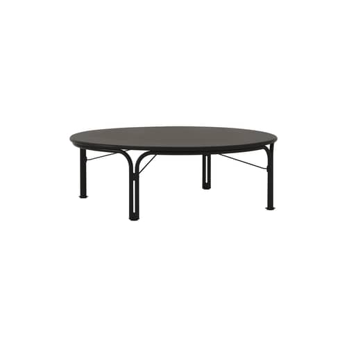 Thorvald SC109 Coffee table metal black / Ø 115 cm - &tradition - Warm Black - Powder coated steel
