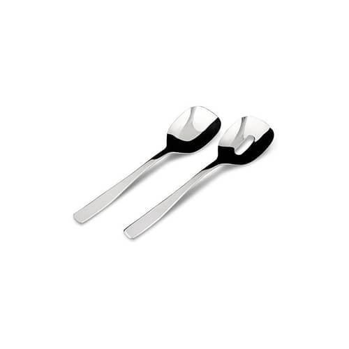 Couverts à salade KnifeForkSpoon métal - Alessi - Acier brillant - Acier inoxydable 18/10