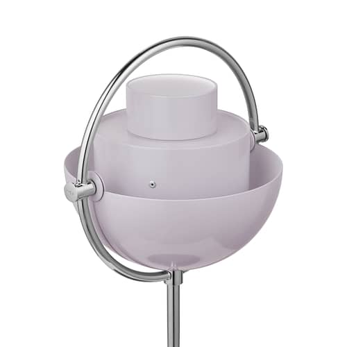 Kabellose, wiederaufladbare Außenlampe Multi-Lite metall violett / Louis Weisdorf, 1972 - Gubi - blasslila / Sockel verchromt - Messing