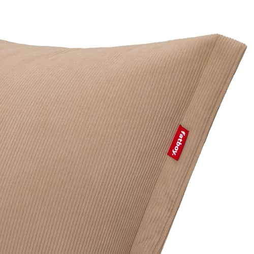 Lounge Sessel The BonBaron Slim Cord textil beige / INDOOR - Recycelter gerippter Samt - Fatboy - Beige (gerippter Samt) -  Micro-billes EPS, Polyesterfaser, Recycelter Cordstoff, Schaumstoffflocken