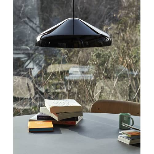 Pendelleuchte Pao Small metall schwarz / Ø 23cm - Stahl - Hay - Schwarz - thermolackierter Stahl