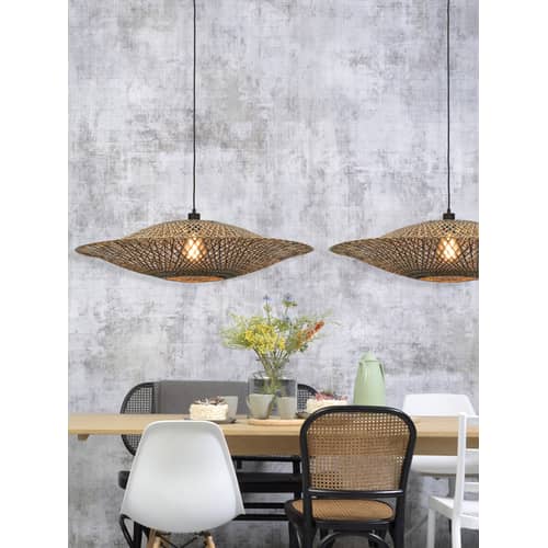 Suspension Bali Large / Bambou - Ø 87 cm - GOOD&MOJO - Ø 87 cm / Naturel & noir - Bambou