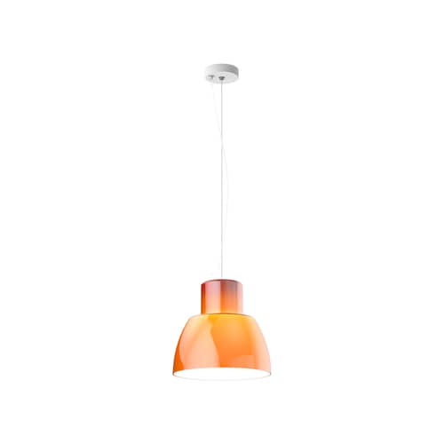 Suspension Lorosae / Ø 30 cm - Álvaro Siza, 1999 - Nemo - Orange Sicilien - Verre