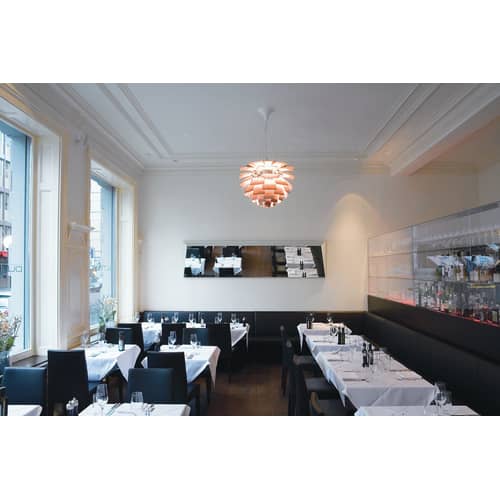 Grand Lustre Artichaut Par Poul Henningsen - Années 90 - Blanc - Neuf