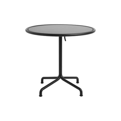 Table ronde Deville métal noir / Ø 80 cm - Hay - Anthracite - 