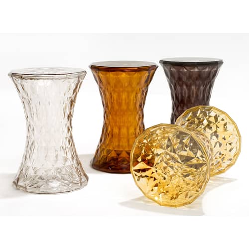 Tabouret Stone plastique transparent - Kartell - Transparent - Polycarbonate