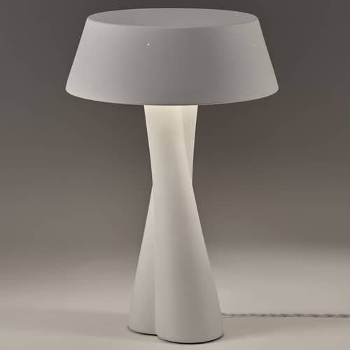 Tischleuchte Paulina 04 keramik weiß / Steinzeug - Ø 33 x H 51,5 cm - Serax - Weiß - Sandstein