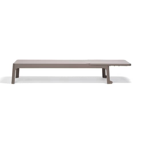 Transat inclinable empilable Plano - NARDI - Taupe / Toile taupe - Résine de fibre de verre, Toile outdoor