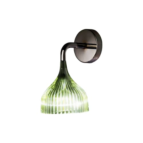 E\' Wall light plastic material green / Polycarbonate 2.0 - Ferruccio Laviani, 2006 - Kartell - Green - Chromed steel, polycarbonate 2.0