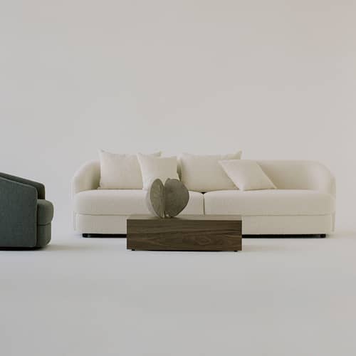 Couchtisch Mass High holz braun / 103 x 60 x H 27 cm - NEW WORKS - 103 x 60 x H 27 cm / Nussbaum - Nussbaumfurnier