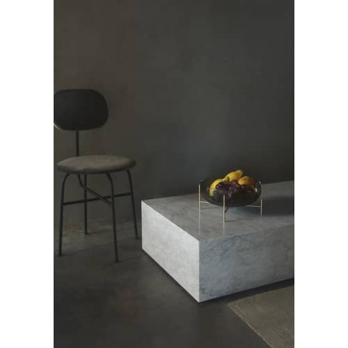 Coppa Echasse metallo vetro grigio oro /Ø 29 x H 28 cm - Audo Copenhagen - Fumé & ottone - Ottone massiccio, Vetro