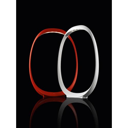 Lampe de table Anisha Grande LED plastique blanc / H 46 cm - Foscarini - Blanc - ABS