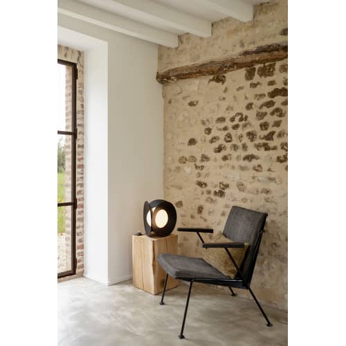 Lampe de table Armen LED / Ø 31 x H 31 cm - DCW éditions - Noir - Aluminium, Verre