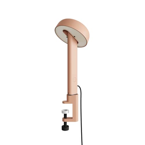 Lampe de table NOD LED / Base serre-joint  / H 34 cm - TIPTOE - Rose Cendré - Acier, Aluminium