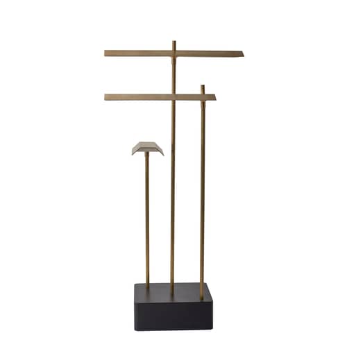 Lampe sans fil rechargeable Knokke LED   / H 35 cm - USB - DCW éditions - Laiton - Acier, Laiton naturel brossé