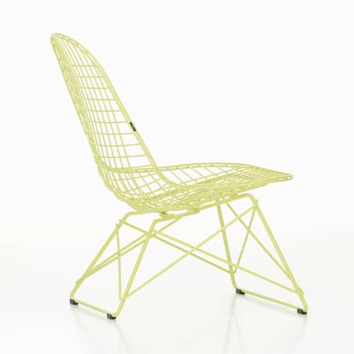 Lounge-Sessel Wire Chair LKR metall gelb / Charles & Ray Eames, 1951 - Vitra - Zitrone - Epoxidbeschichteter Stahl