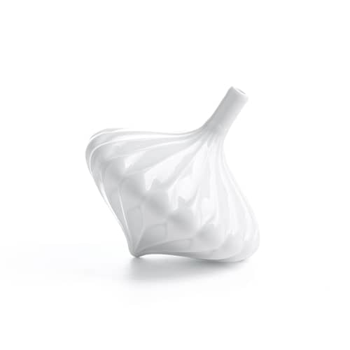 Soliflore Piao céramique blanc / Ø 14 x H 12 cm - Moustache - Blanc - Porcelaine