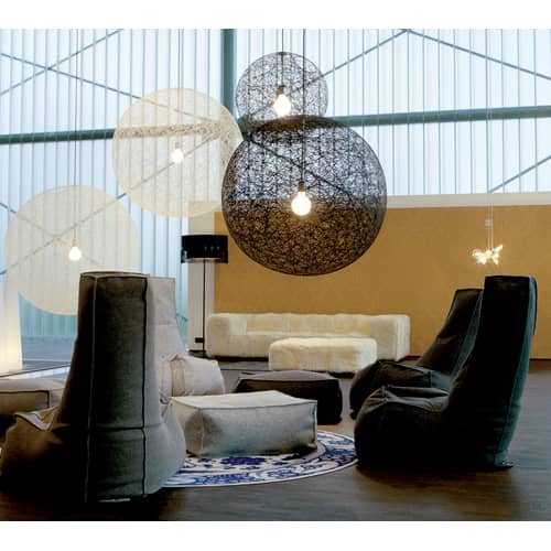 Suspension Random Light plastique blanc / Small - Ø 50 cm / Bertjan Pot, 2001 - Moooi - Blanc - Fibre de verre