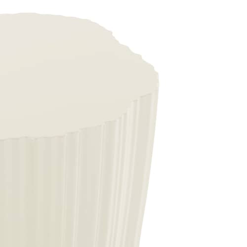 Table d\'appoint Corteza / 36 x 38 x H 48 cm - Kartell - Ivoire - Polyéthylène recyclé