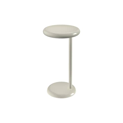Table d\'appoint Spot métal beige / Ø 35 x H 55 cm - Tom Dixon - Mastic brillant - Acier thermolaqué