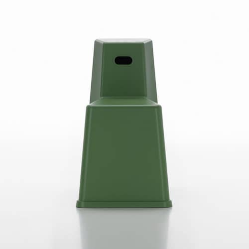 Tabouret Stool-Tool plastique vert / Multifonction - Vitra - Vert industriel - Polypropylène