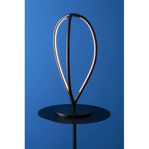 Tischleuchte Arrival LED metall schwarz / Aluminium - H 66 cm - Artemide - Schwarz - Aluminium