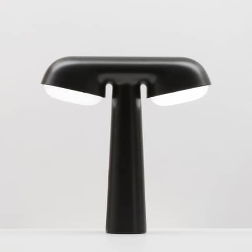 Tischleuchte Lampe TGV metall grau / Koproduktion von Moustache & SNCF - Moustache - Anthrazit - Aluminium, Polykarbonat