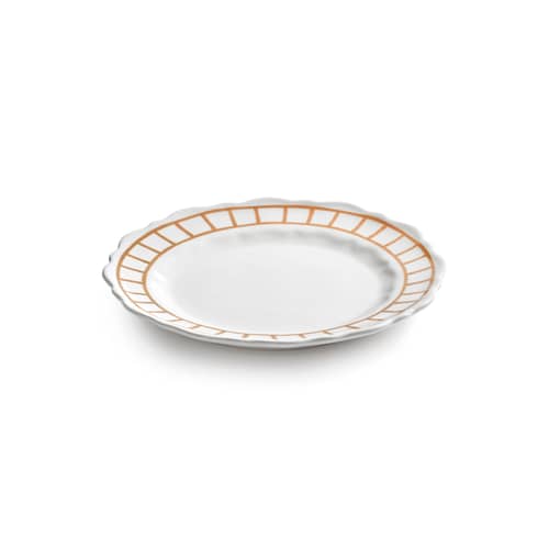 Set de 2 assiettes à dessert Charly céramique jaune / Ø 20.5 cm - Serax - Ocre - Grès émaillé