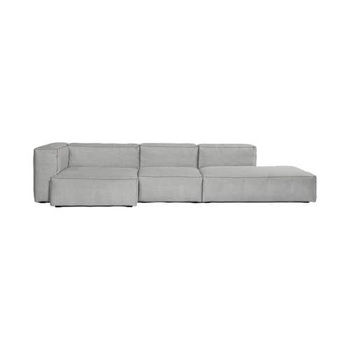 Canapé d\'angle Soft Mags tissu gris / L 314 cm - Accoudoir gauche / Tissu Divina - Hay - Accoudoir gauche / Gris clair (Tissu Divina) -  Tissu Divina, Mousse super soft, Panneaux de particules, Plumes d’oie