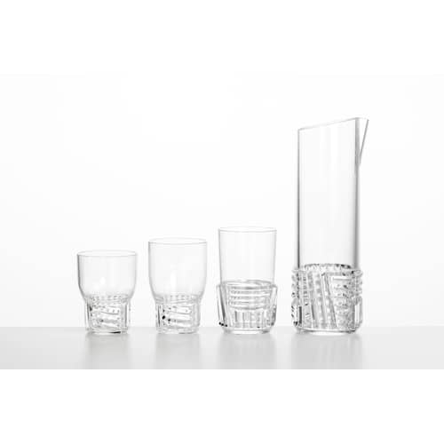Carafe Trama plastique transparent / 1 L - Kartell - Cristal - Technopolymère
