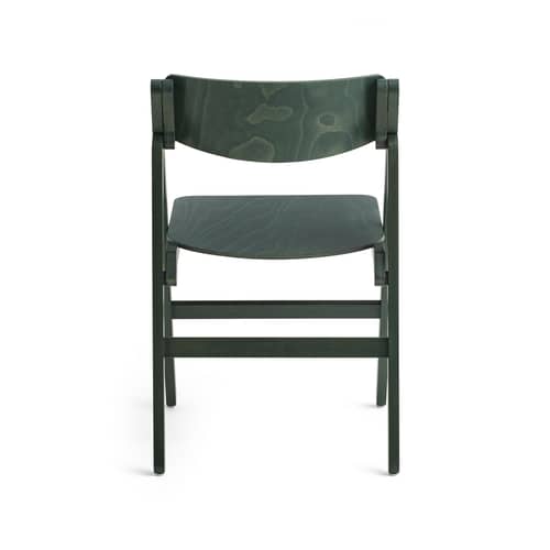 Chaise pliante Backflip bois vert - Hay - Vert cèdre - Contreplaqué de hêtre moulé, Hêtre massif