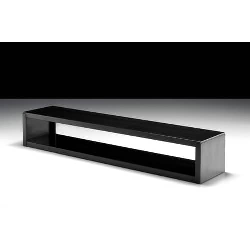 Console bassa Low Rack metallo nero / 210 x 45 x H 35 cm - Zeus - 210 x 45 cm - Acciaio fosfatato