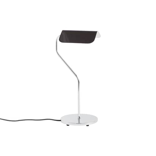 Lampe de table Apex métal noir / Orientable - Pied courbé - Hay - Noir - Acier chromé, Acier peint