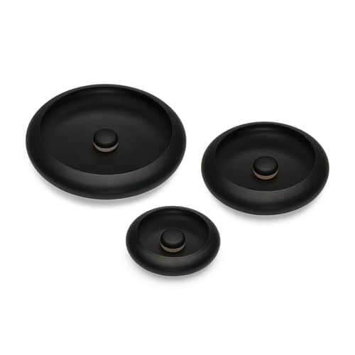 Applique d\'esterno Oloha Trio metallo nero / Lampada senza fili - Set di 3 - Fatboy - Nero - ABS, Alluminio termolaccato, Silicone