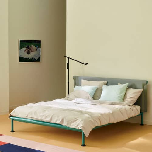 Rete a doghe imbottita 160x200 cm - Tessuto - In kit da assemblare