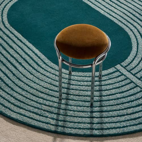 Mirage Petit Rug textile green / 195 x 240 cm - Hand-tufted - Maison Sarah Lavoine - China tea - Cotton, Wool