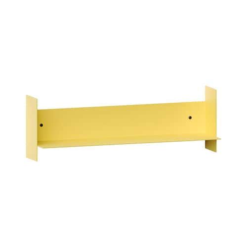 Scaffale Pli metallo giallo / L 60 x P 15 cm - TIPTOE - Giallo di Napoli - Acciaio termolaccato