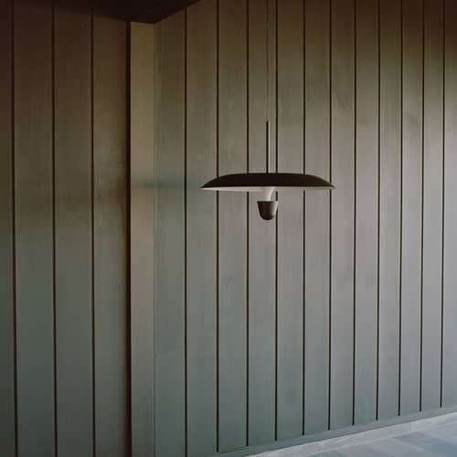 Suspension Kantarell LED métal noir / Ø 55 cm - NEW WORKS - Noir - Acier, Aluminium