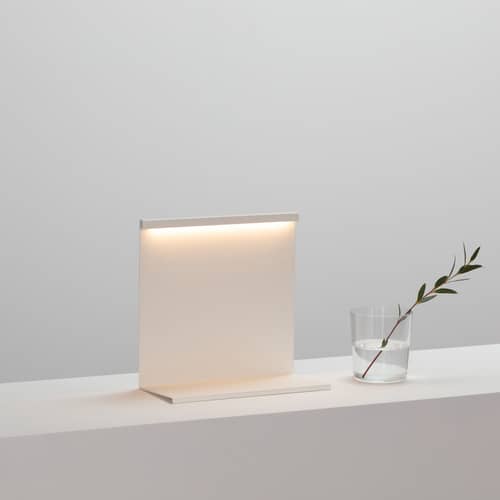 LBM LED Table lamp metal white / LED - L 22.5 x H 22 cm - Hay - Creamy white - Steel