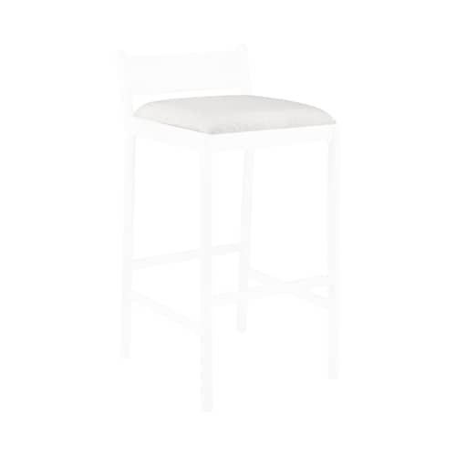 Accessoire / Coussin assise pour tabouret de bar Jack Outdoor - Ethnicraft - Blanc cassé - Mousse, Tissu polypropylène