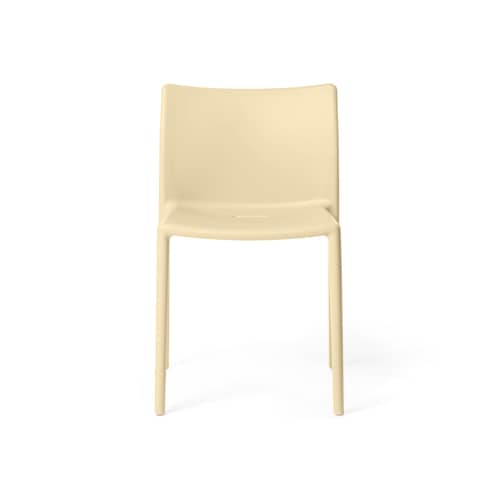 Chaise empilable Air-Chair plastique beige / Jasper Morrison, 2000 - Magis - Crème - Polypropylène chargé de fibre de verre