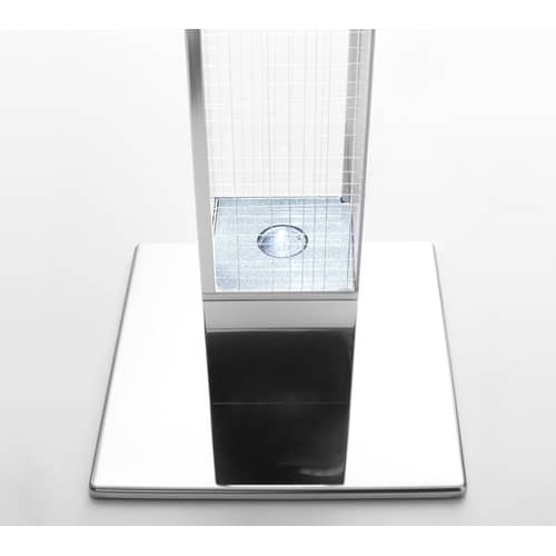 Stehleuchte Mimesi LED metall transparent / Bluetooth - H 193 cm - Artemide - Transparent & verchromt - Metall, Plastikmaterial